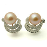 1390 - 18K Pearl Stud Earrings