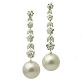 Molly Diamond 18K South Sea Pearl Earrings