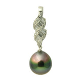 Bree Diamond 18K Tahitian Black Pearl Pendant Enhancer