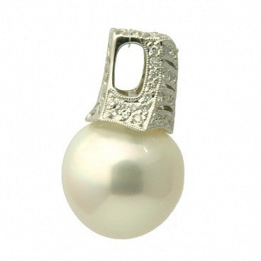 Brooke Diamond 18K South Sea Pearl Pendant Enhancer