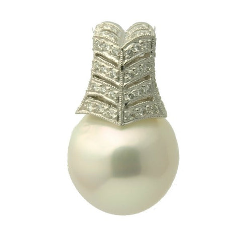 Brooke Diamond 18K South Sea Pearl Pendant Enhancer