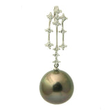 1603 - 18K Tahitian Black Pearl Pendant