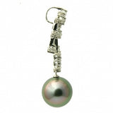 18K Tahitian Black Pearl Pendant Enhancer - 1604