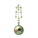 18K Tahitian Black Pearl Pendant Enhancer - 1604