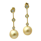 1627 - 18K Pearl Earrings