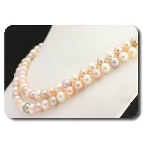 Pink Pearl Double Strand Necklace - 1740