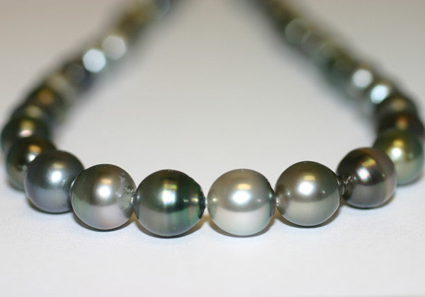 Tahitian Black Pearl Necklace - 1925