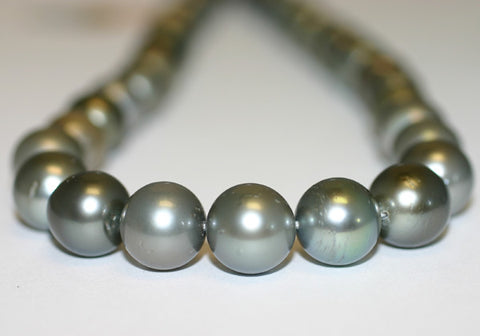 Tahitian Black Pearl Necklace - 1951