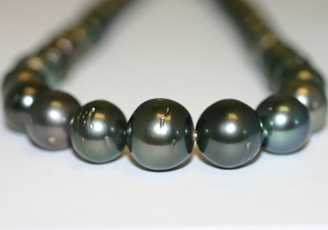 Tahitian Black Pearl Necklace - 1953