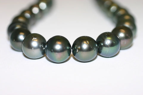 Tahitian Black Pearl Necklace - 1961