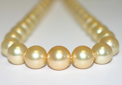 Mckenzie Golden South Sea Pearl Necklace