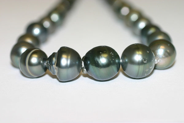 Baroque Tahitian Black Pearl Necklace - 2015