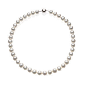 10-11mm White Pearl Necklace and Bracelet Set