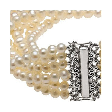 4-4.5mm Cultured Pearl 7-Strand Necklace and Bracelet Set