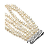 4-4.5mm Cultured Pearl 7-Strand Necklace and Bracelet Set