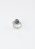 Dara 18K Tahitian Black Pearl Ring